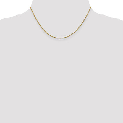1mm D/C Open Franco Chain - Yellow Gold