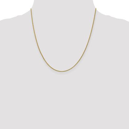 1mm D/C Open Franco Chain - Yellow Gold