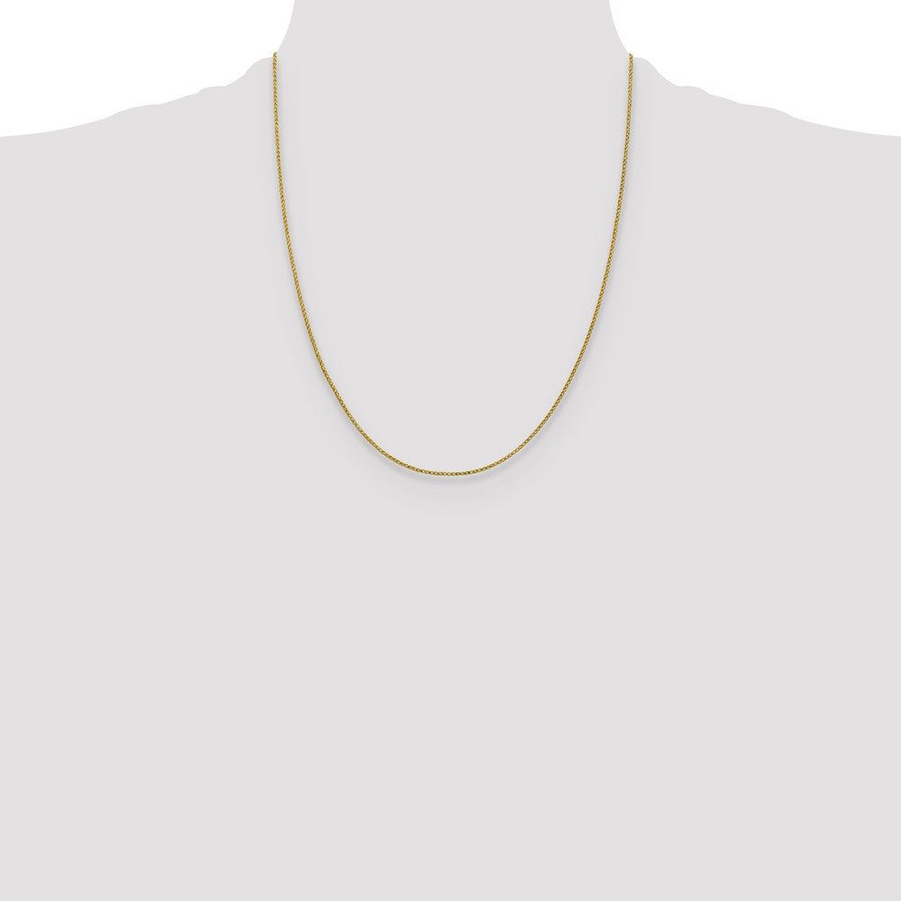 1mm D/C Open Franco Chain - Yellow Gold