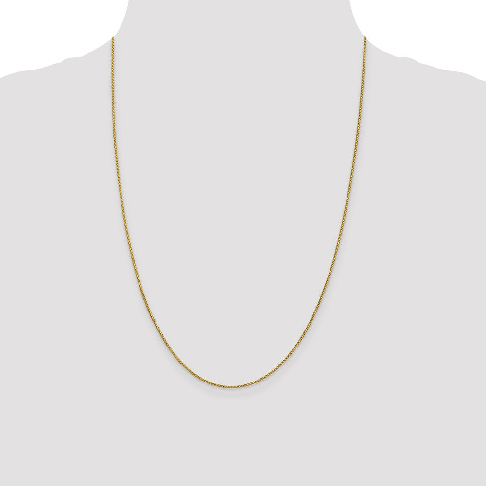 1mm D/C Open Franco Chain - Yellow Gold