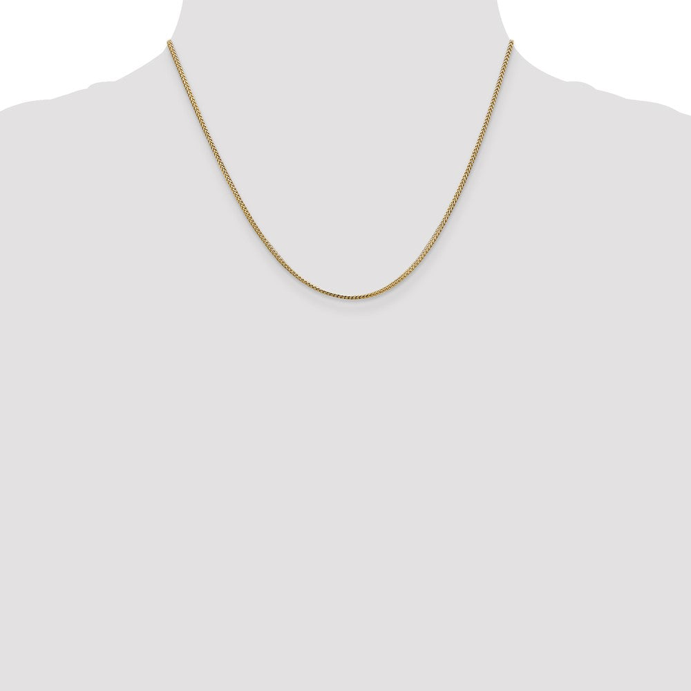 1.1mm Franco Chain - Yellow Gold
