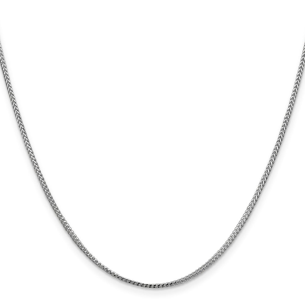 1.1mm Franco Chain 24" - White Gold