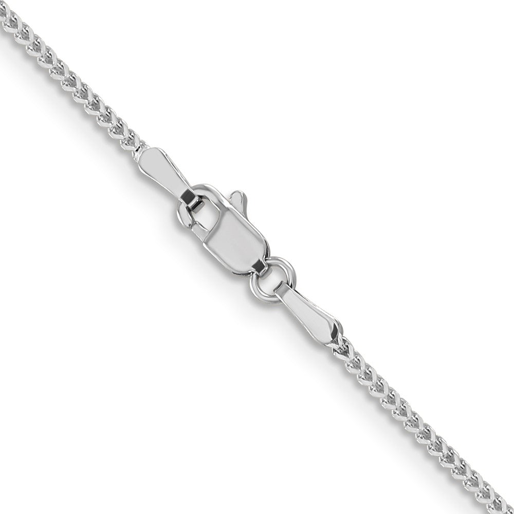 1.1mm Franco Chain 24" - White Gold
