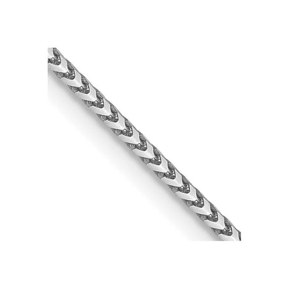 1.1mm Franco Chain 24" - White Gold
