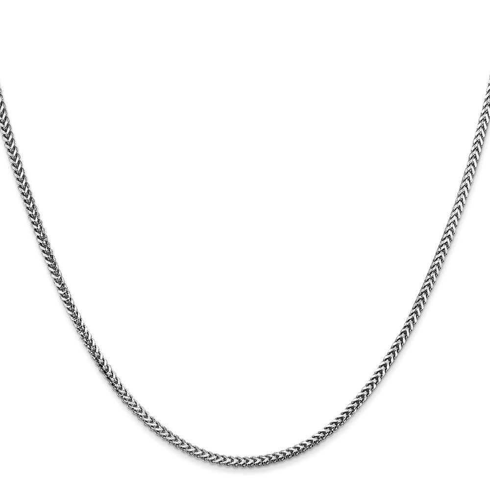1.5mm Franco Chain - White Gold