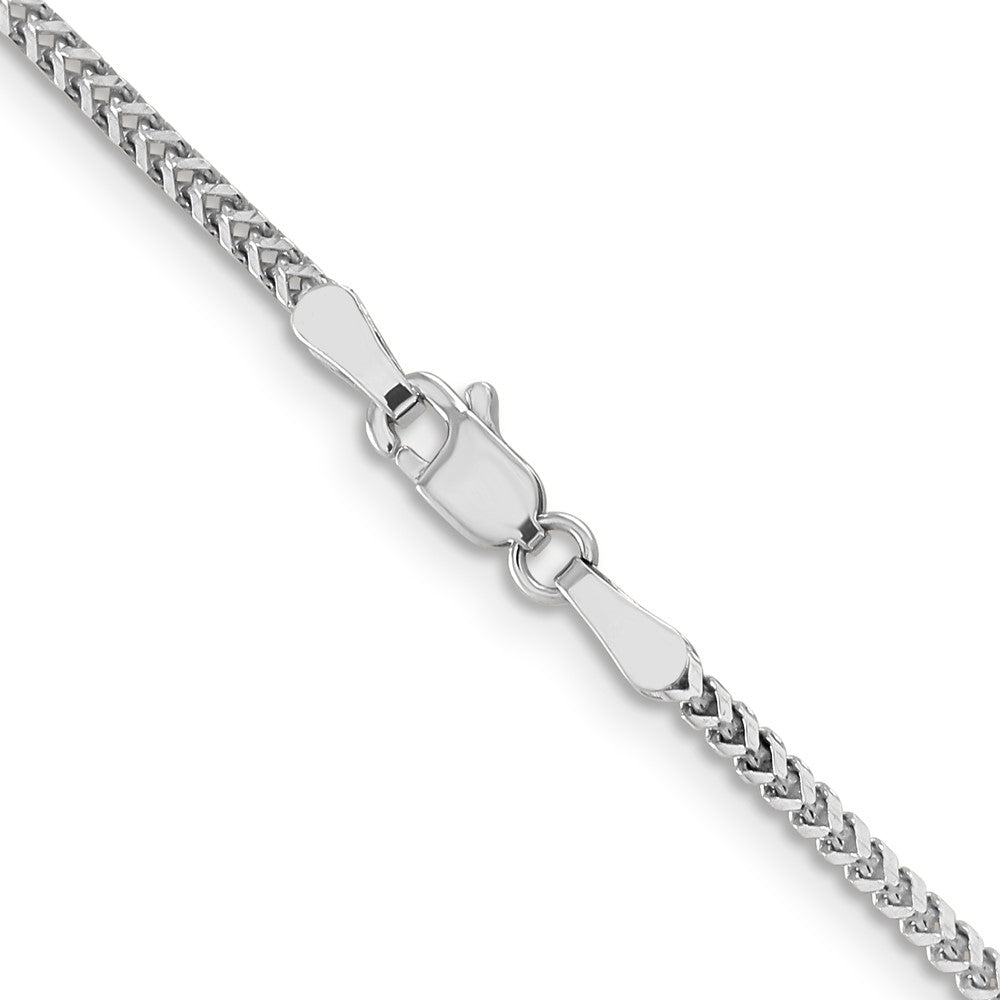 1.5mm Franco Chain - White Gold