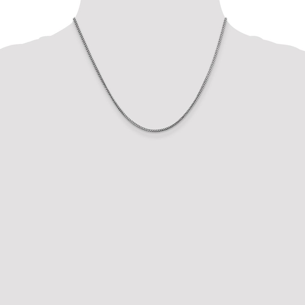 1.5mm Franco Chain - White Gold
