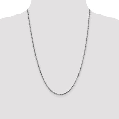 1.5mm Franco Chain - White Gold