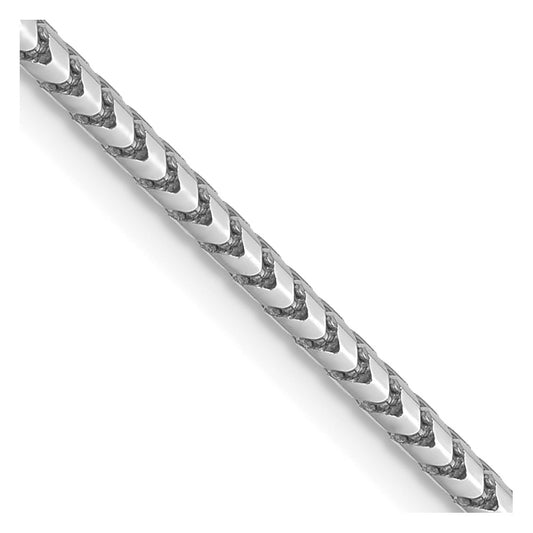 1.5mm Franco Chain - White Gold