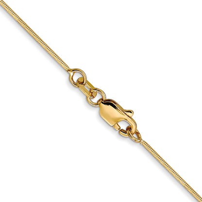 .8mm D/C Octagonal Snake Chain - Yellow Gold