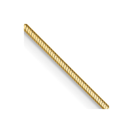 .8mm D/C Octagonal Snake Chain - Yellow Gold