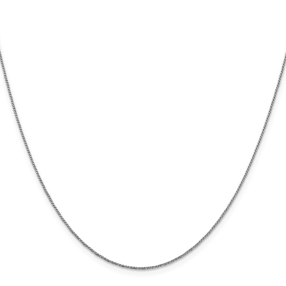 .9mm D/C Twisted Box Chain - White Gold