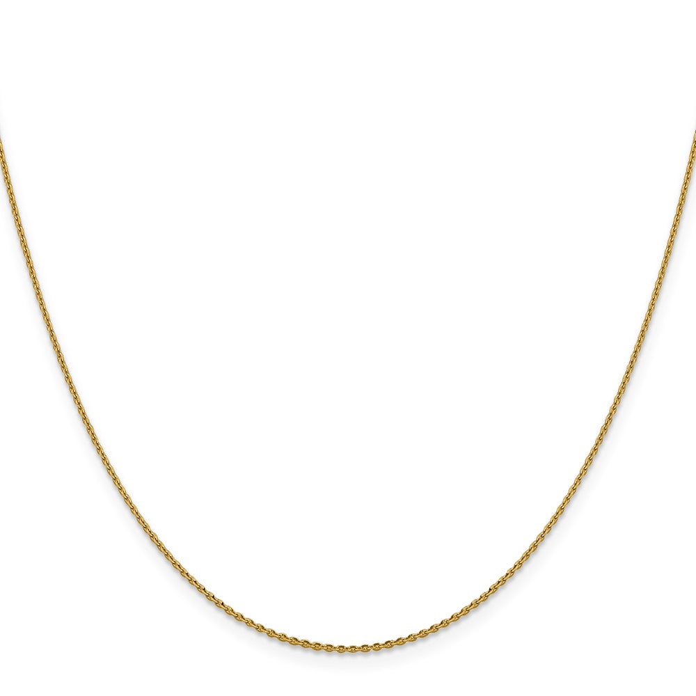 1.15mm D/C Oval Link Chain - Yellow Gold