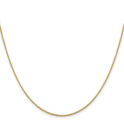 1.15mm D/C Oval Link Chain - Yellow Gold