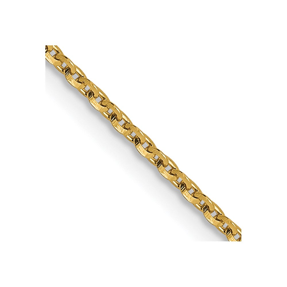 1.15mm D/C Oval Link Chain - Yellow Gold