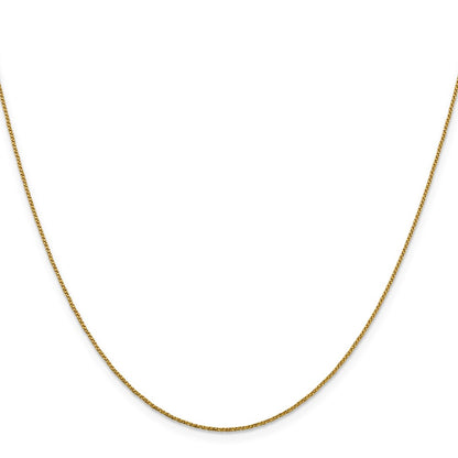 .9mm D/C Twisted Box Chain - Yellow Gold