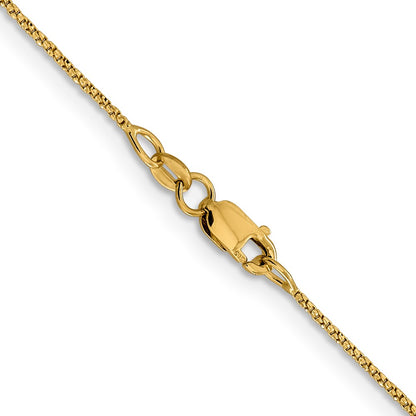 .9mm D/C Twisted Box Chain - Yellow Gold
