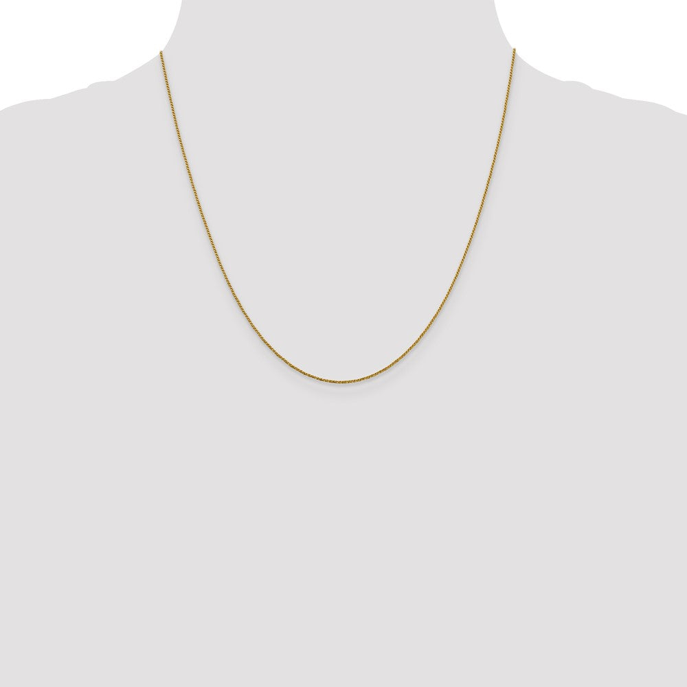 .9mm D/C Twisted Box Chain - Yellow Gold