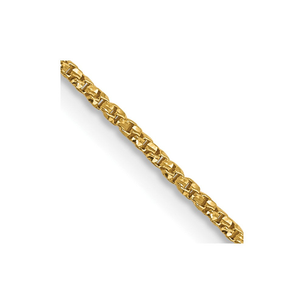 .9mm D/C Twisted Box Chain - Yellow Gold