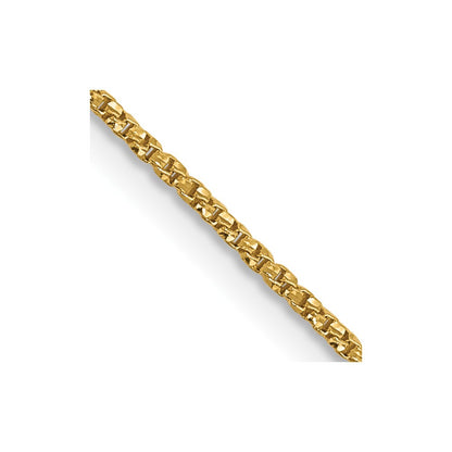 .9mm D/C Twisted Box Chain - Yellow Gold