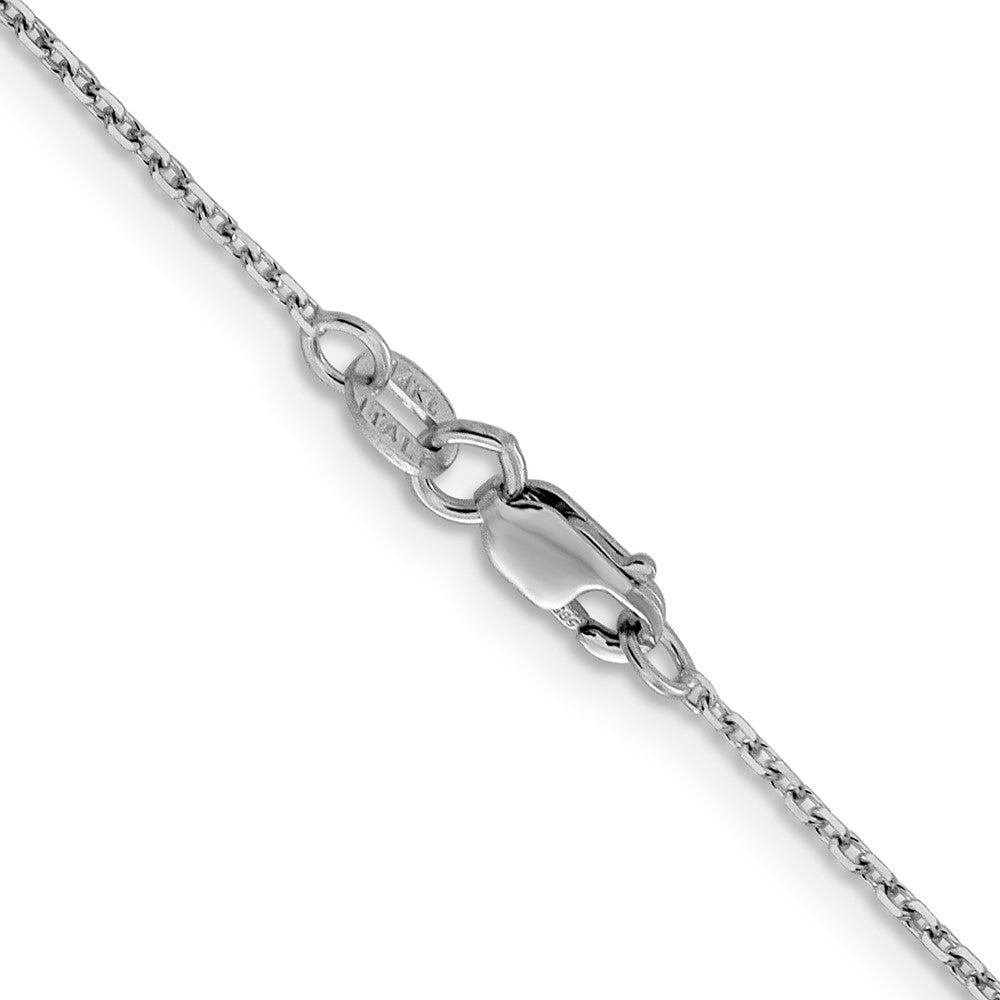 1.25mm D/C Cable Chain - White Gold
