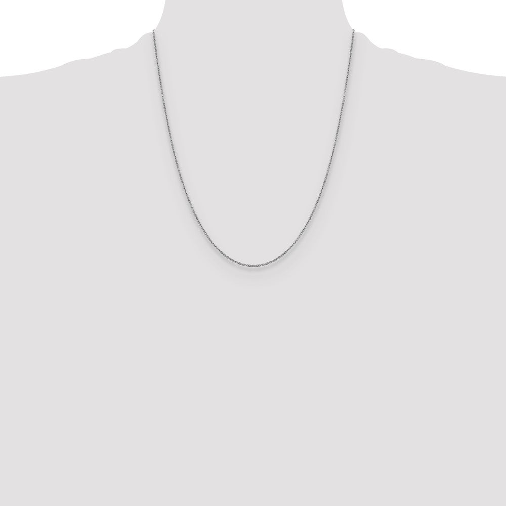 1.25mm D/C Cable Chain - White Gold