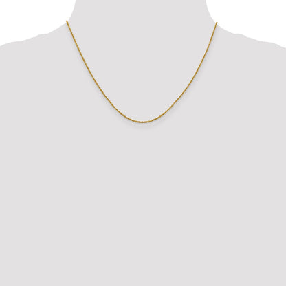 1.25mm D/C Cable Chain - Yellow Gold
