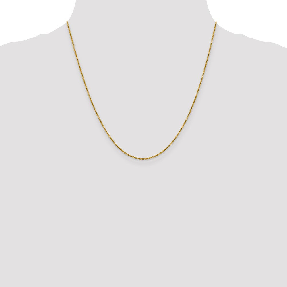 1.25mm D/C Cable Chain - Yellow Gold