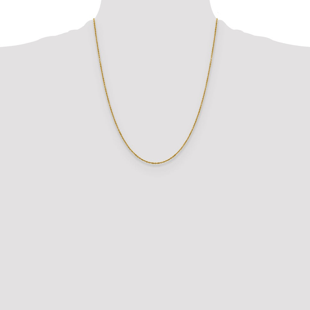 1.25mm D/C Cable Chain - Yellow Gold