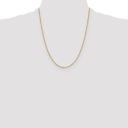 1.25mm D/C Cable Chain - Yellow Gold
