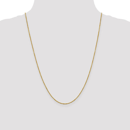 1.25mm D/C Cable Chain - Yellow Gold