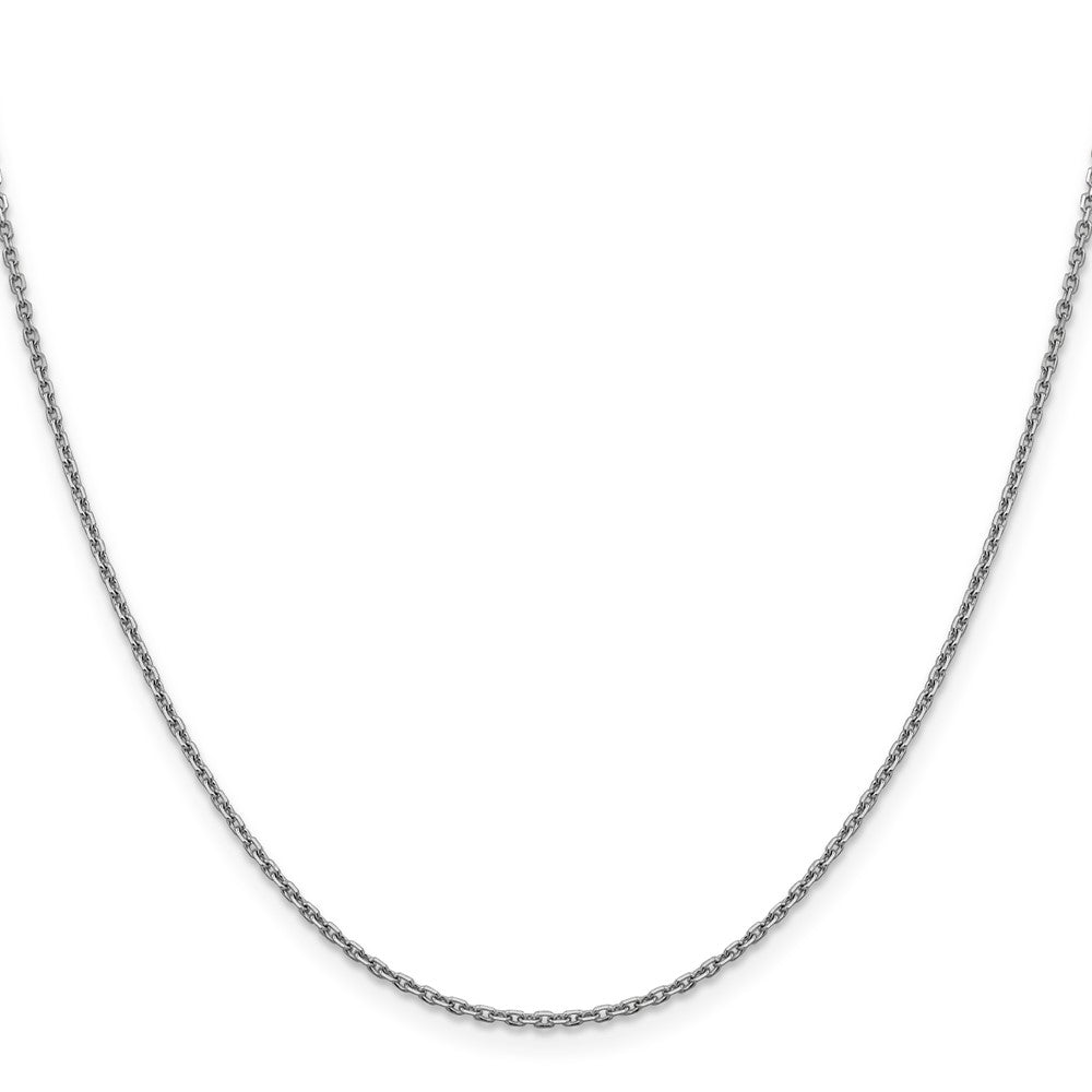1.5mm D/C Cable Chain - White Gold