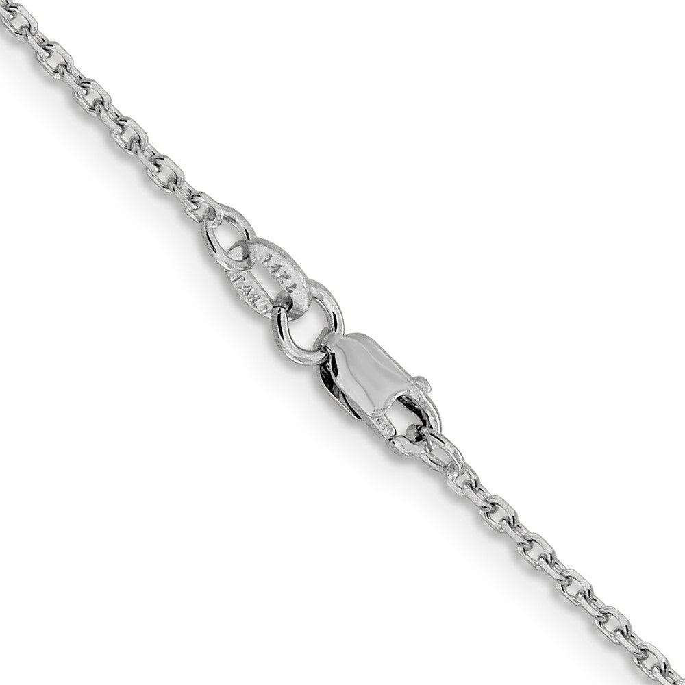 1.5mm D/C Cable Chain - White Gold