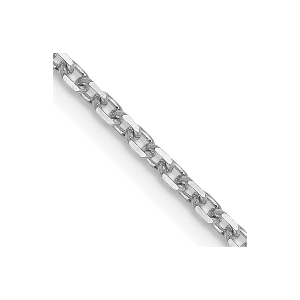 1.5mm D/C Cable Chain - White Gold