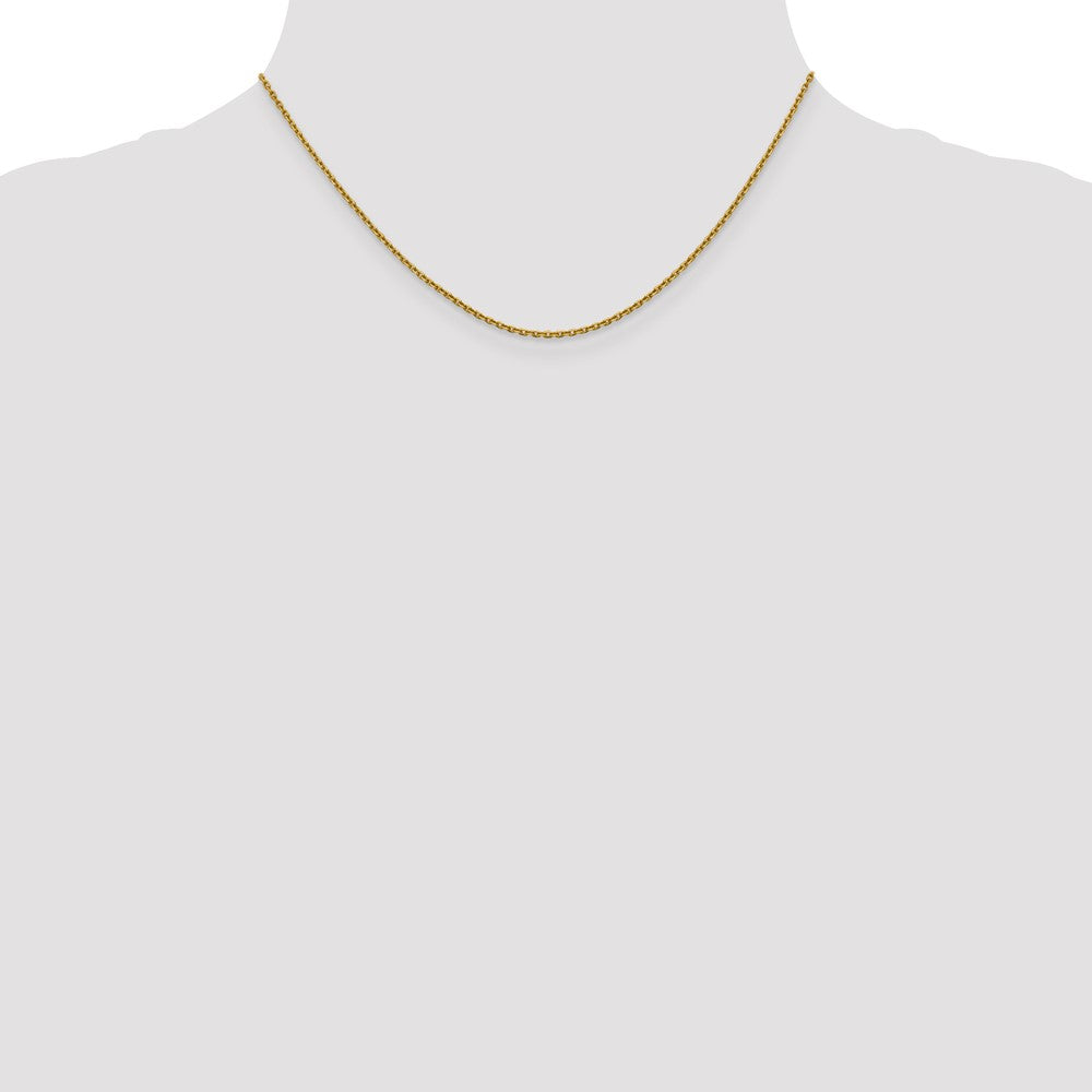 1.5mm D/C Cable Chain - Yellow Gold