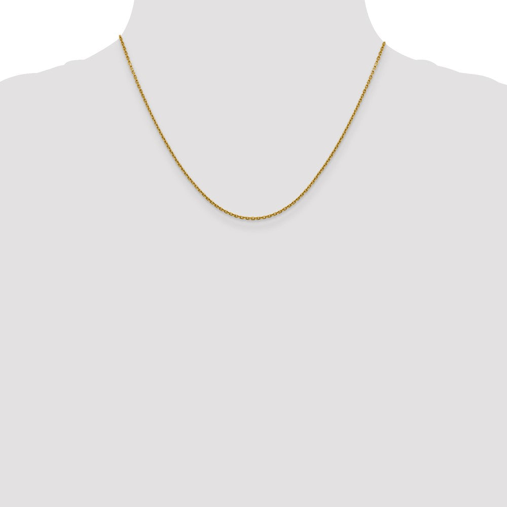 1.5mm D/C Cable Chain - Yellow Gold