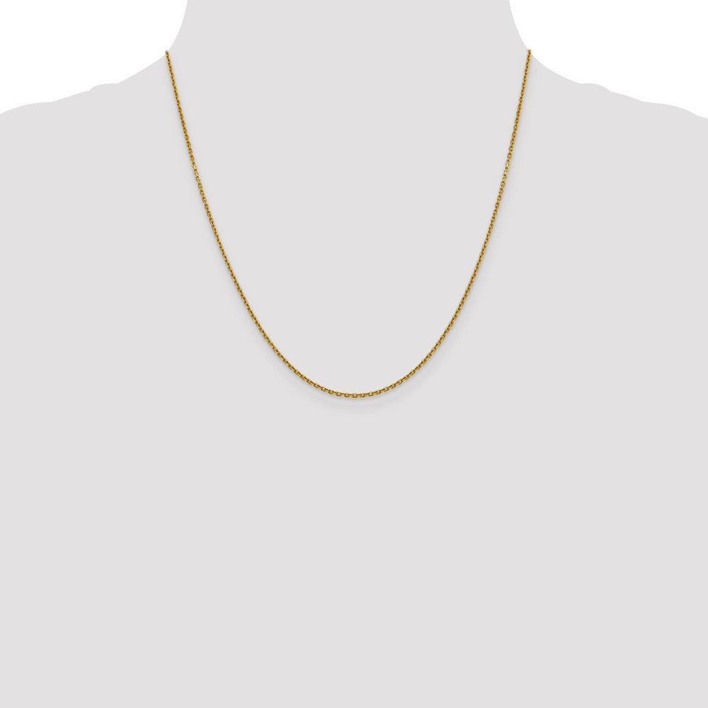 1.5mm D/C Cable Chain - Yellow Gold