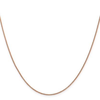 1mm D/C Open Franco Chain - Rose Gold