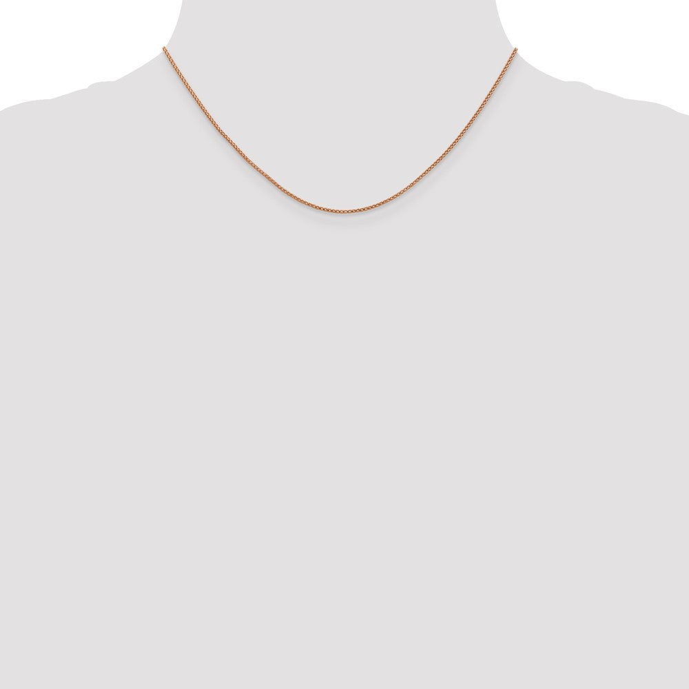 1mm D/C Open Franco Chain - Rose Gold