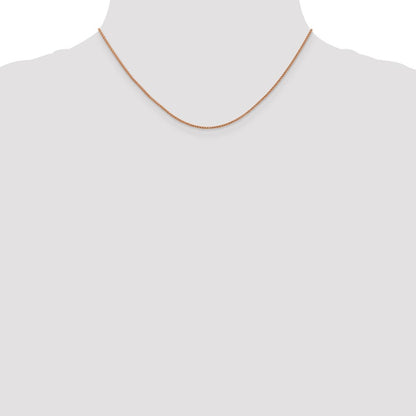 1mm D/C Open Franco Chain - Rose Gold