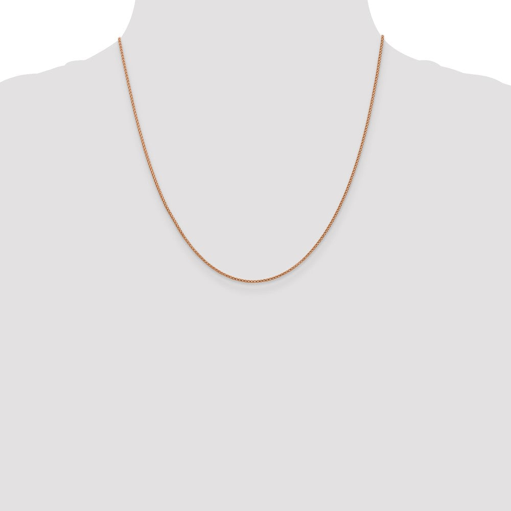 1mm D/C Open Franco Chain - Rose Gold