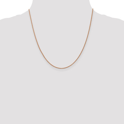 1mm D/C Open Franco Chain - Rose Gold