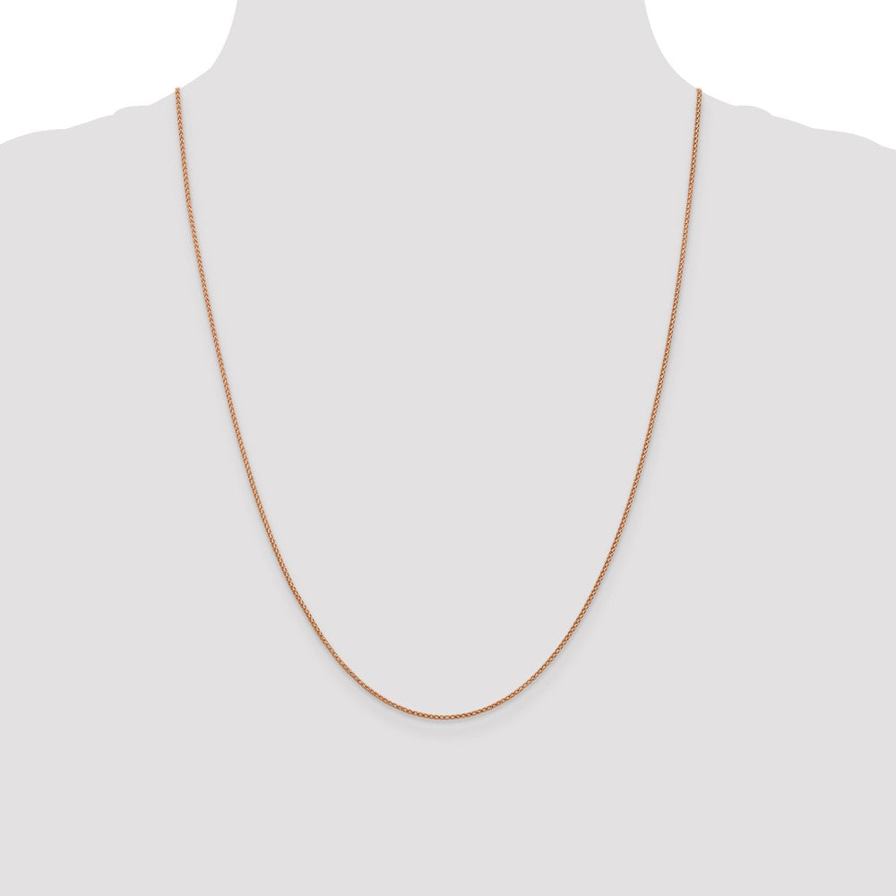1mm D/C Open Franco Chain - Rose Gold