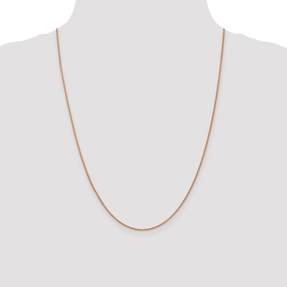 1mm D/C Open Franco Chain - Rose Gold