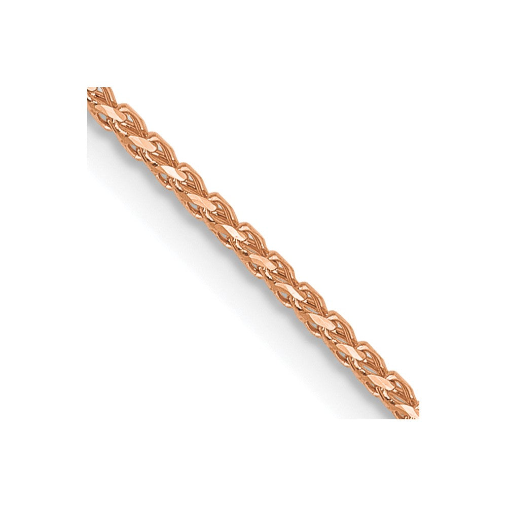 1mm D/C Open Franco Chain - Rose Gold