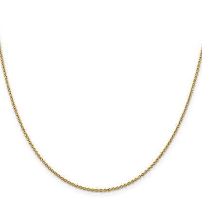 1.8mm Round Cable Chain - Yellow Gold