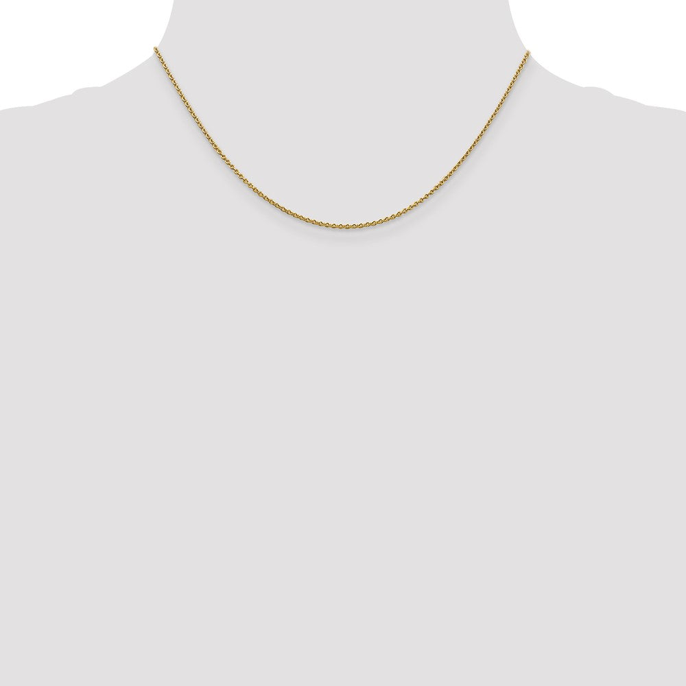 1.8mm Round Cable Chain - Yellow Gold