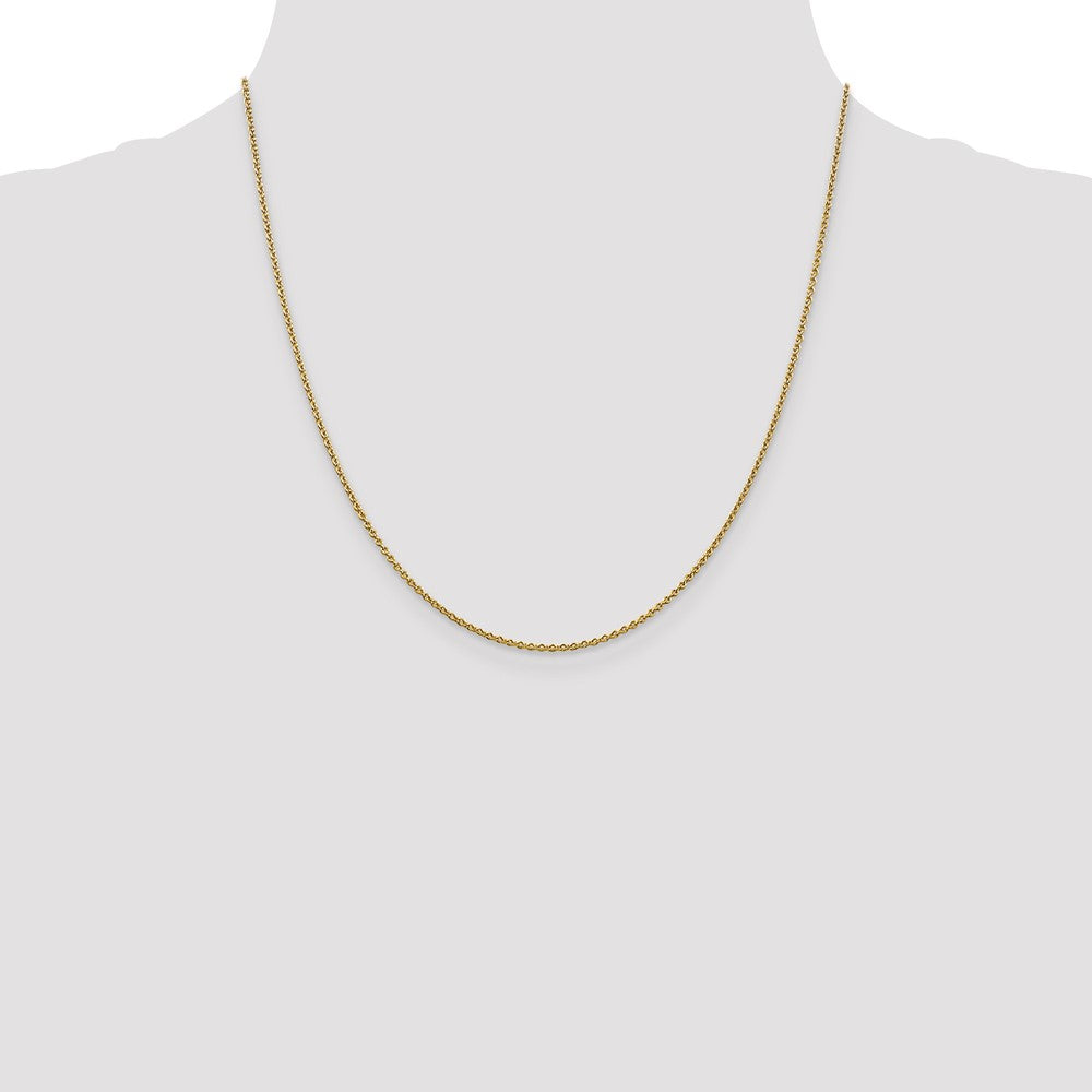 1.8mm Round Cable Chain - Yellow Gold
