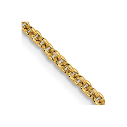 1.8mm Round Cable Chain - Yellow Gold