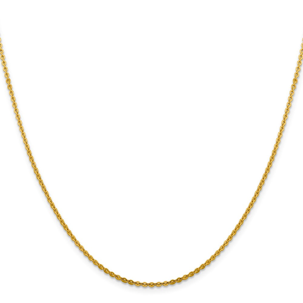 1.95mm Flat Cable Chain - Yellow Gold